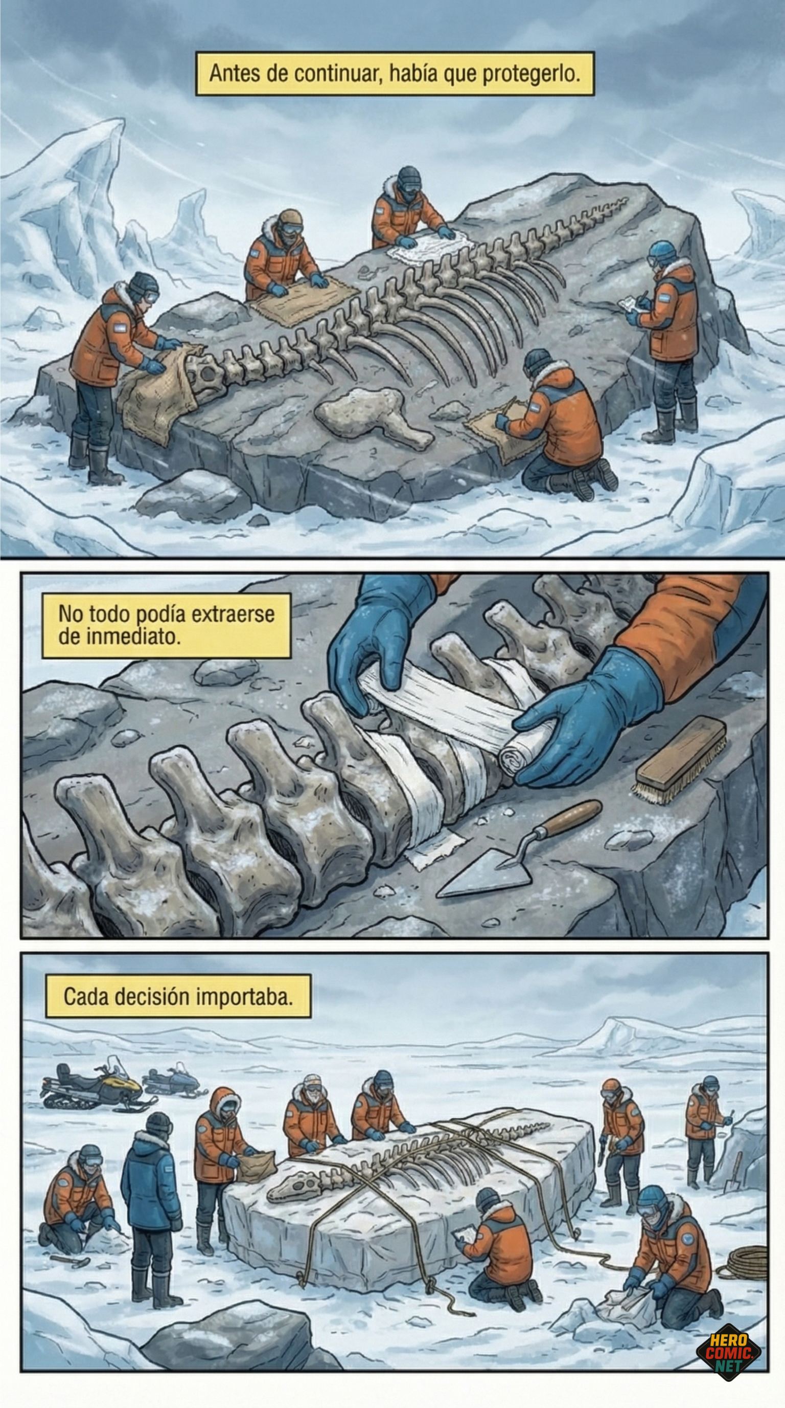 Protegiendo el fósil - Cada decisión importaba