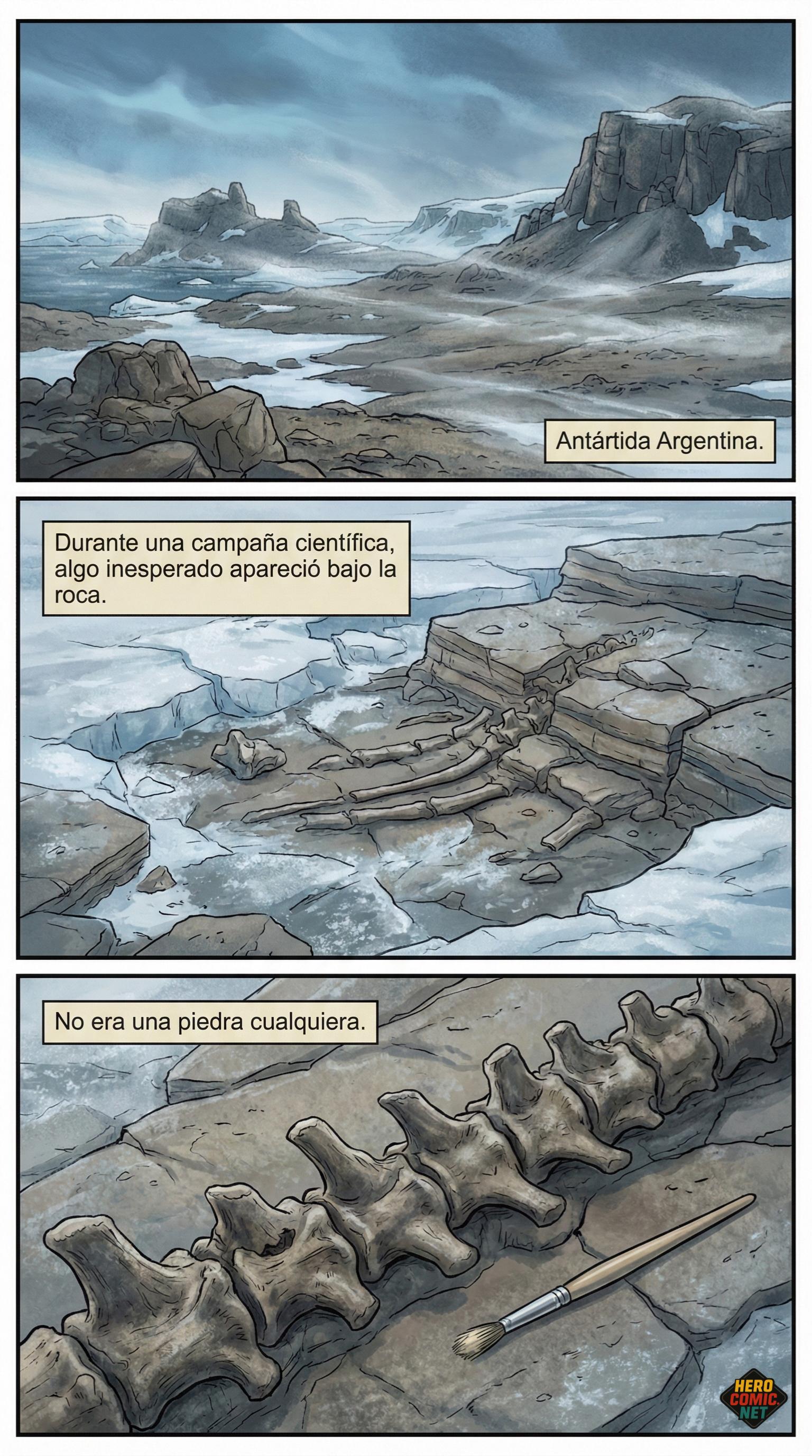 Antártida Argentina - Descubrimiento del fósil